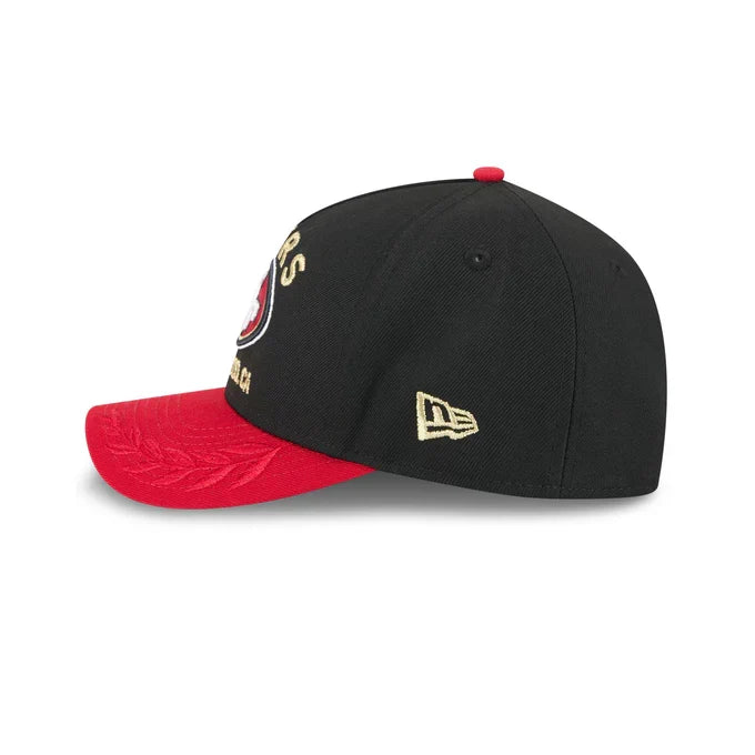 New Era San Francisco 49ers 2025 NFL Draft 9FORTY M-Crown Snap Hat-Black product image 4, provided for visual reference and