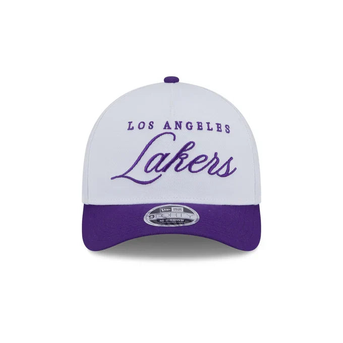 New Era Los Angeles Lakers NBA Draft 9FORTY M-CROWN Adjustable Snap Hat product image 3, provided for visual reference and