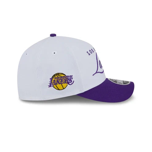New Era Los Angeles Lakers NBA Draft 9FORTY M-CROWN Adjustable Snap Hat product image 5, provided for visual reference and