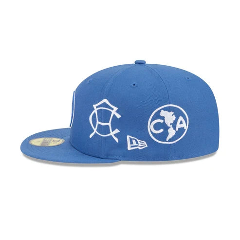 New Era Club America All Leagues 59FIFTY Fitted Hat- Indigo product image 4, provided for visual reference and product