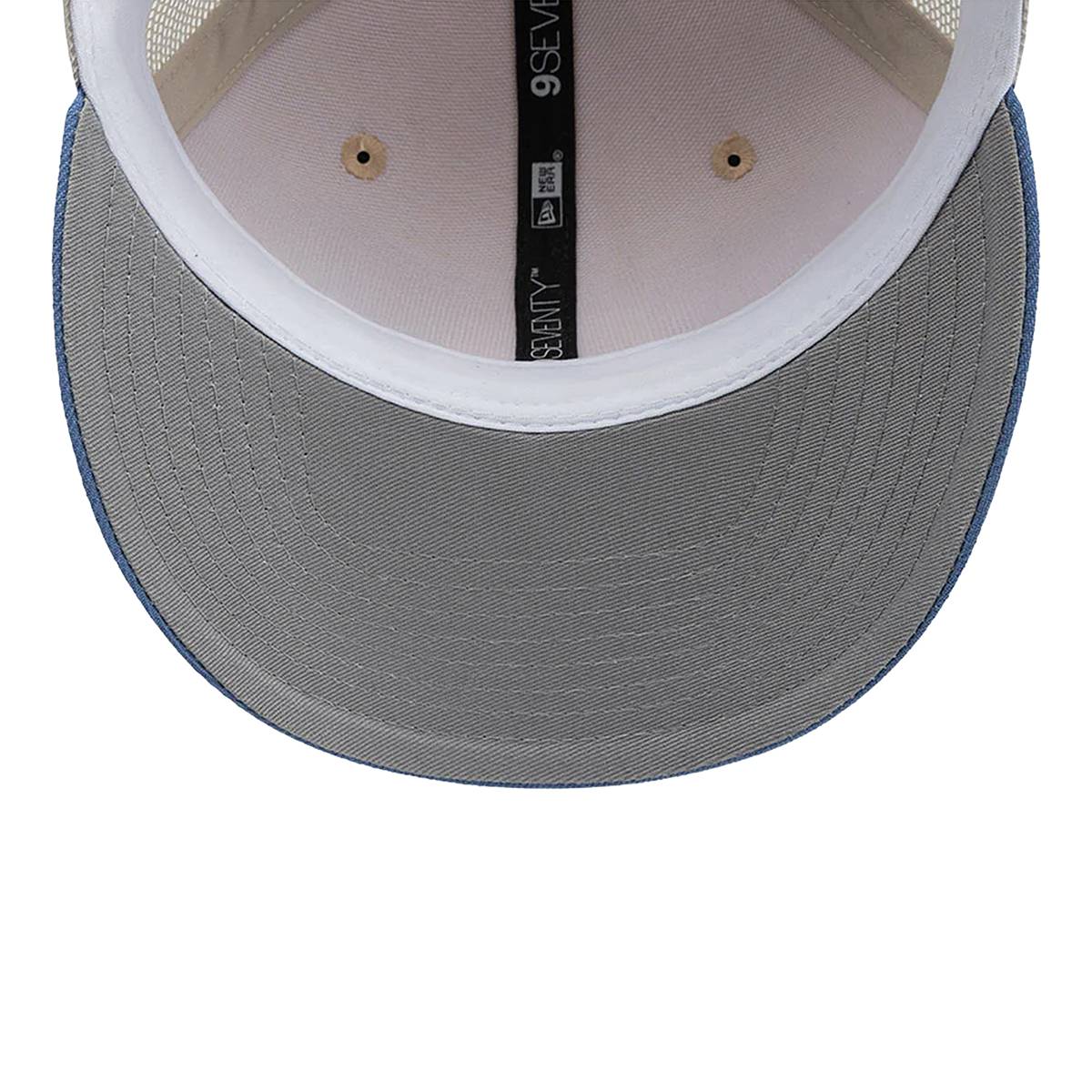 New Era Pumas 9Seventy Truckers Snapback Hat-Khaki/Baby Blue product image 5, provided for visual reference and product