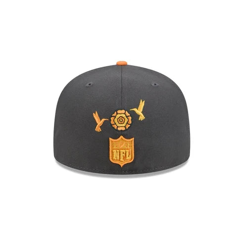 New Era San Francisco 49ers Day Of The Dead 59FIFTY Fitted Hat- Graphite product image 5, provided for visual reference and
