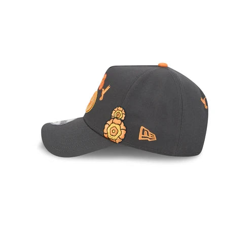 New Era San Francisco 49ers Day Of the Dead 9FORTY A-Frame Adjustable Hat-Graphite product image 4, provided for visual