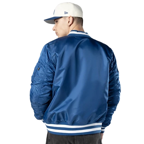 New Era Alpha Industries Los Angeles Dodgers Bomber Jacket - Royal product image 4, provided for visual reference and