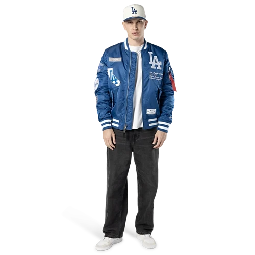 New Era Alpha Industries Los Angeles Dodgers Bomber Jacket - Royal product image 7, provided for visual reference and