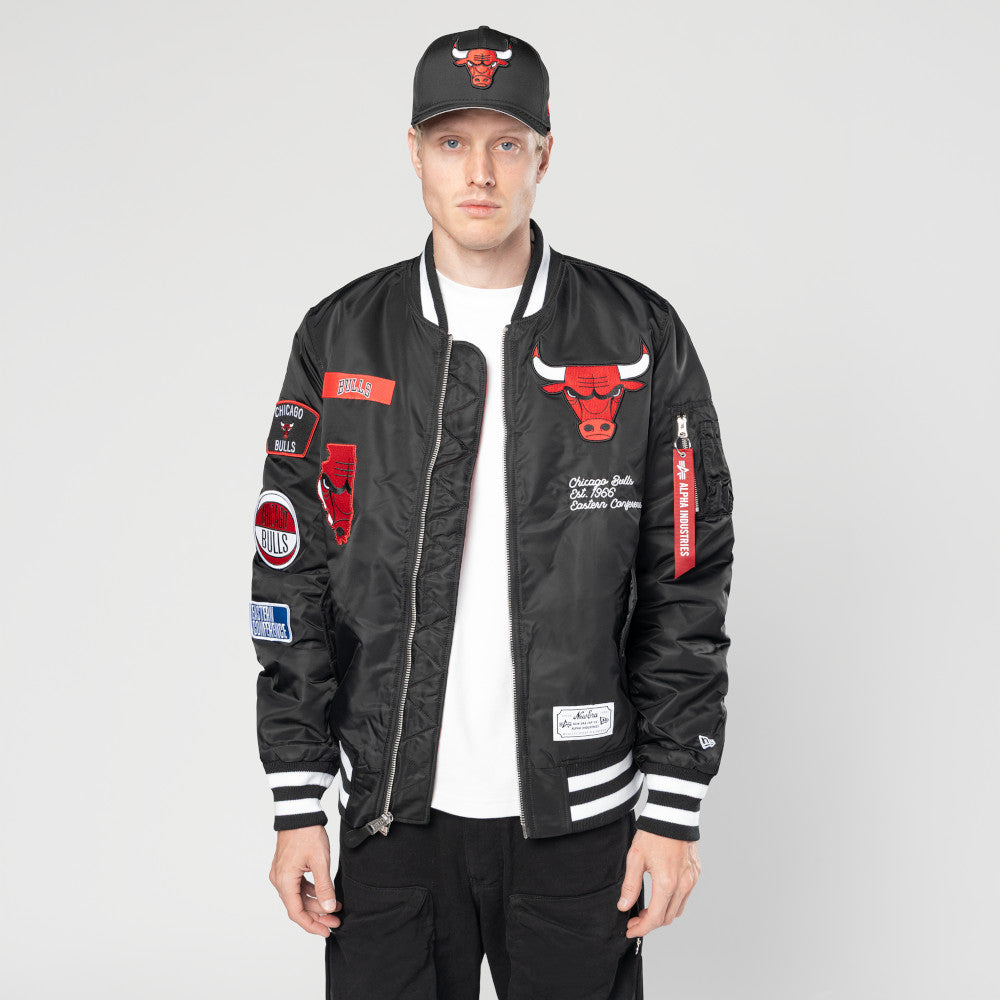 Chicago Bulls New Era 2025 Alpha Jacket product image 5, provided for visual reference and product detail review