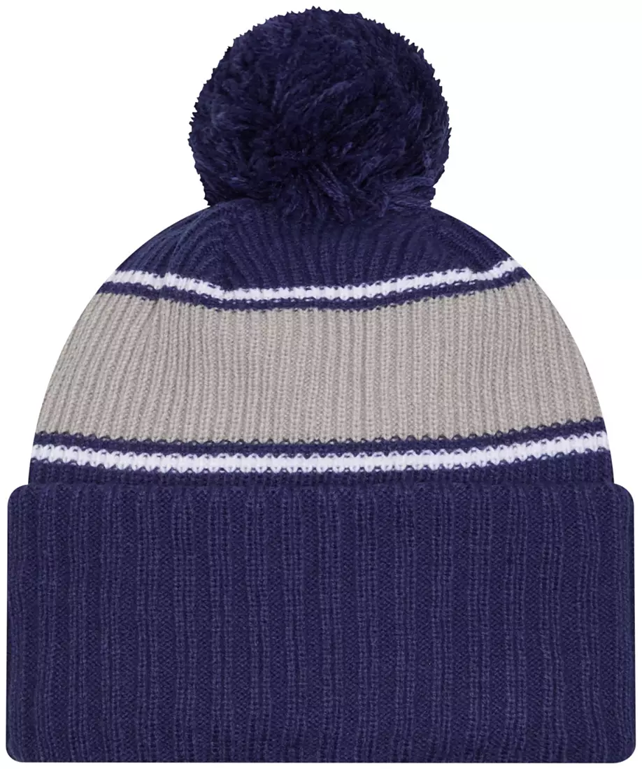 New Era Los Angeles Dodgers Bold Cuffed Knit With Pom product image 2, provided for visual reference and product detail