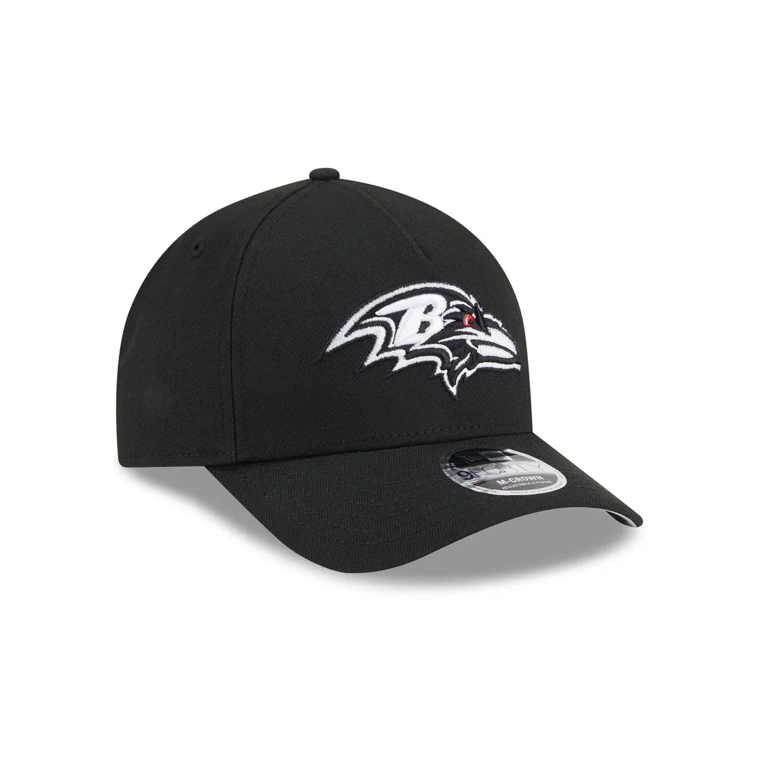 New Era Baltimore Ravens M-Crown A-FRAME 9FORTY Adjustable Hat-Black/White product image 1, provided for visual reference