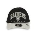 New Era Las Vegas Raiders Arch M-Crown 9FORTY A-Frame Adjustable Hat-Black/Grey product image 1, provided for visual