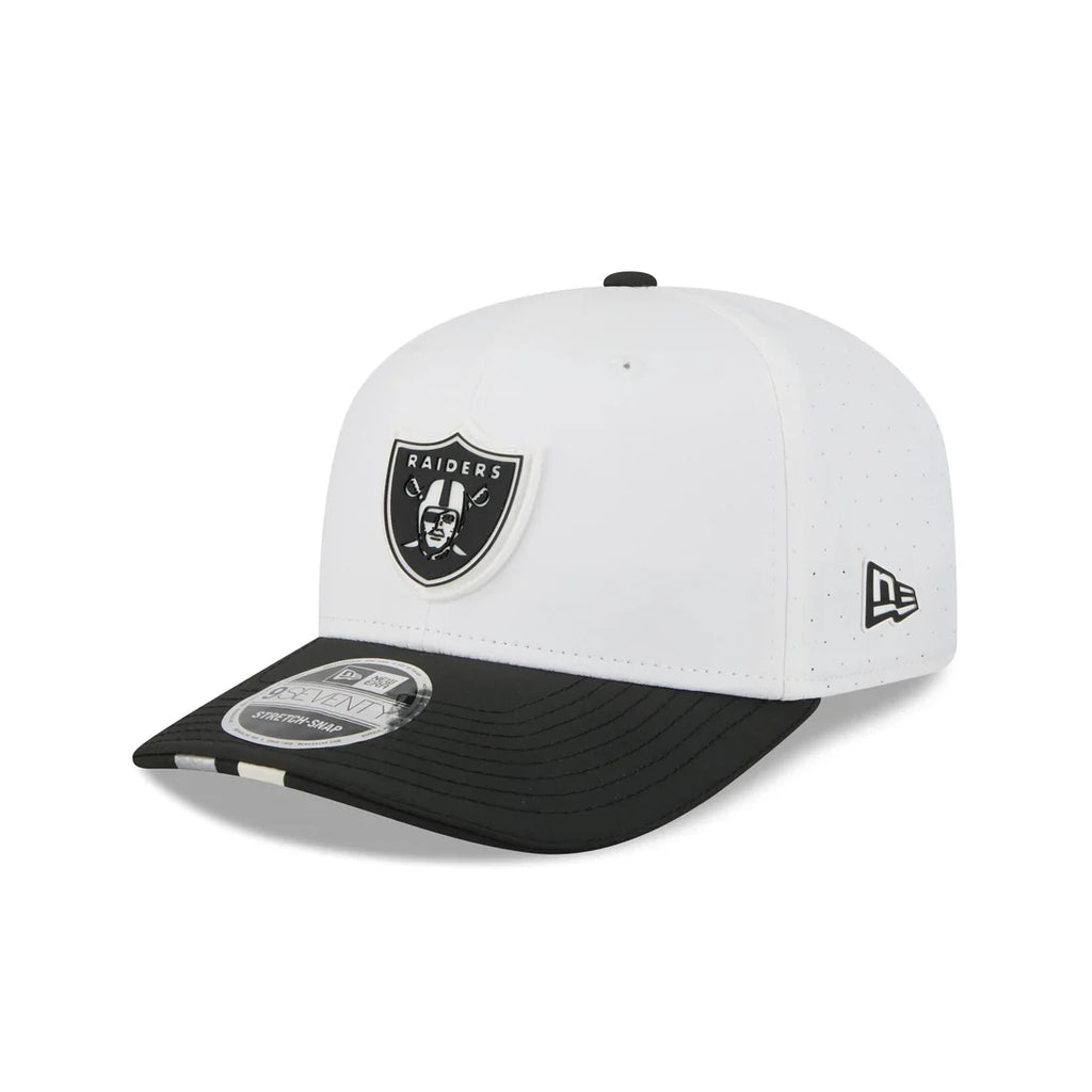 New Era Las Vegas Raiders 2025 Training 9SEVENTY Stretch-Snap-White product image 1, provided for visual reference and