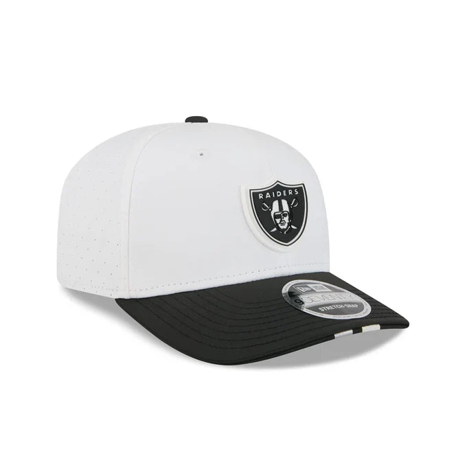 New Era Las Vegas Raiders 2025 Training 9SEVENTY Stretch-Snap-White product image 2, provided for visual reference and