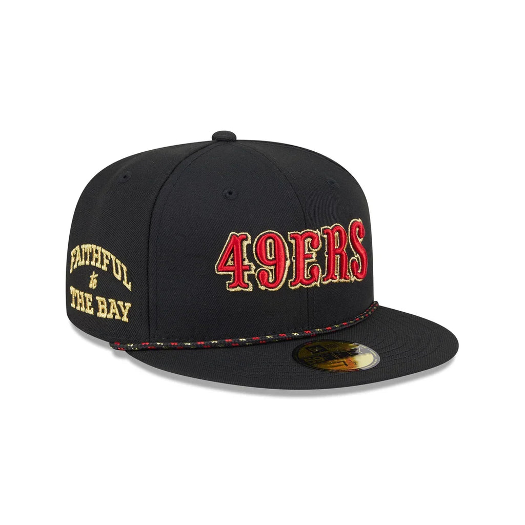 New Era San Francisco 49ers Rivalries 59FIFTY Fitted Hat-Black product image 1, provided for visual reference and product