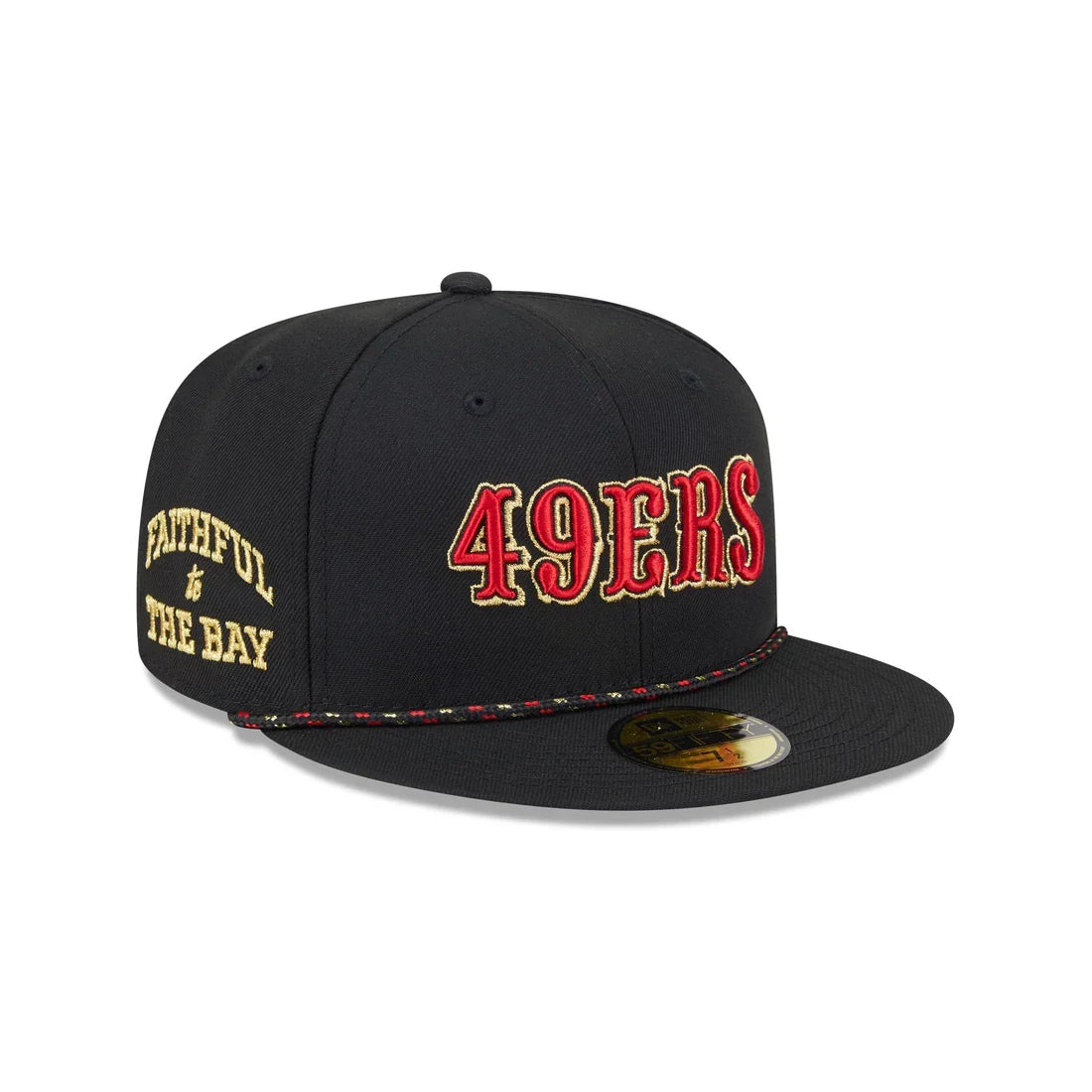 New Era San Francisco 49ers Rivalries 59FIFTY Fitted Hat-Black product image 1, provided for visual reference and product