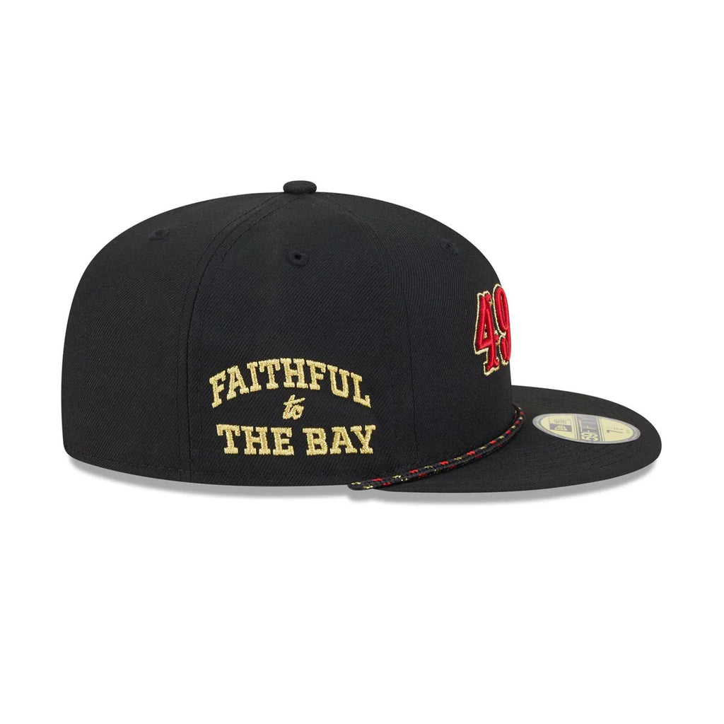 New Era San Francisco 49ers Rivalries 59FIFTY Fitted Hat-Black product image 5, provided for visual reference and product
