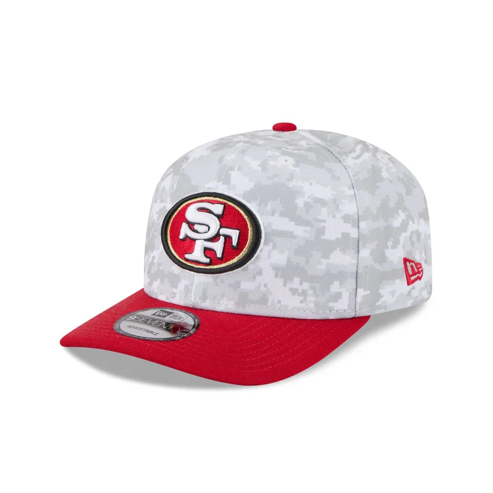 New Era San Francisco 49ers Salute to Service 9SEVENTY Snapback Hat 2025 product image 2, provided for visual reference and