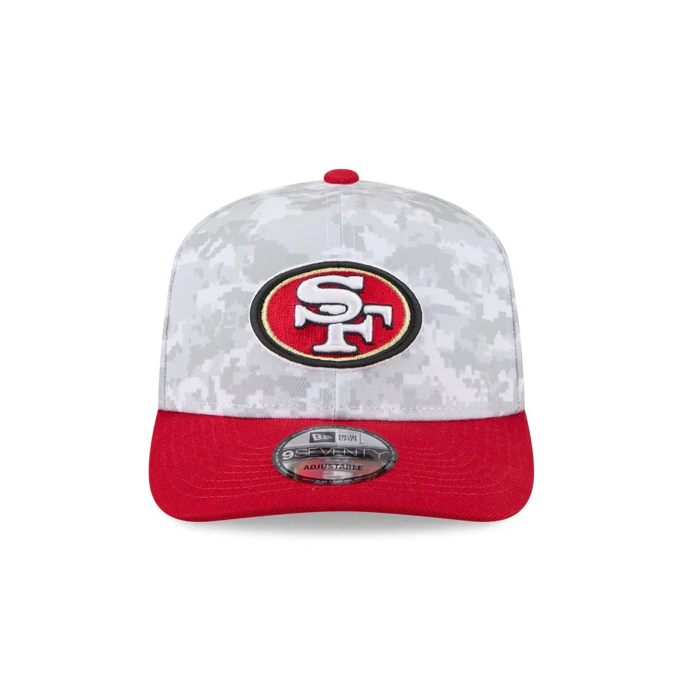 New Era San Francisco 49ers Salute to Service 9SEVENTY Snapback Hat 2025 product image 3, provided for visual reference and