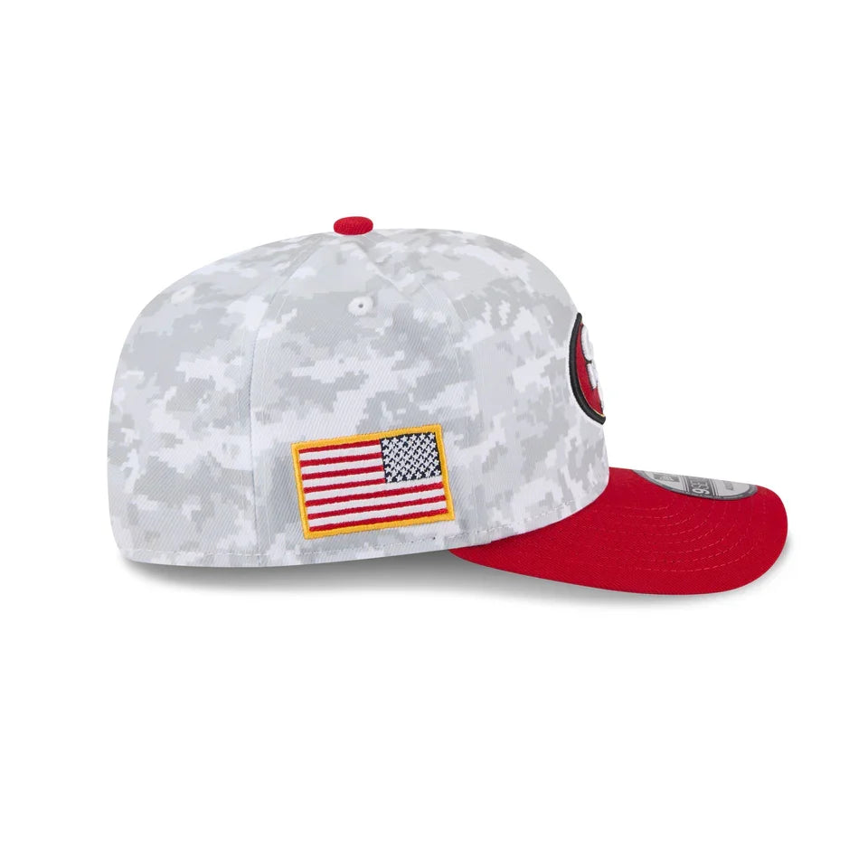 New Era San Francisco 49ers Salute to Service 9SEVENTY Snapback Hat 2025 product image 5, provided for visual reference and