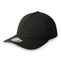 New Era Los Angeles Dodgers 39THIRTY M-Crown A-Frame Stretch Fit Hat-Black/Black product image 1, provided for visual