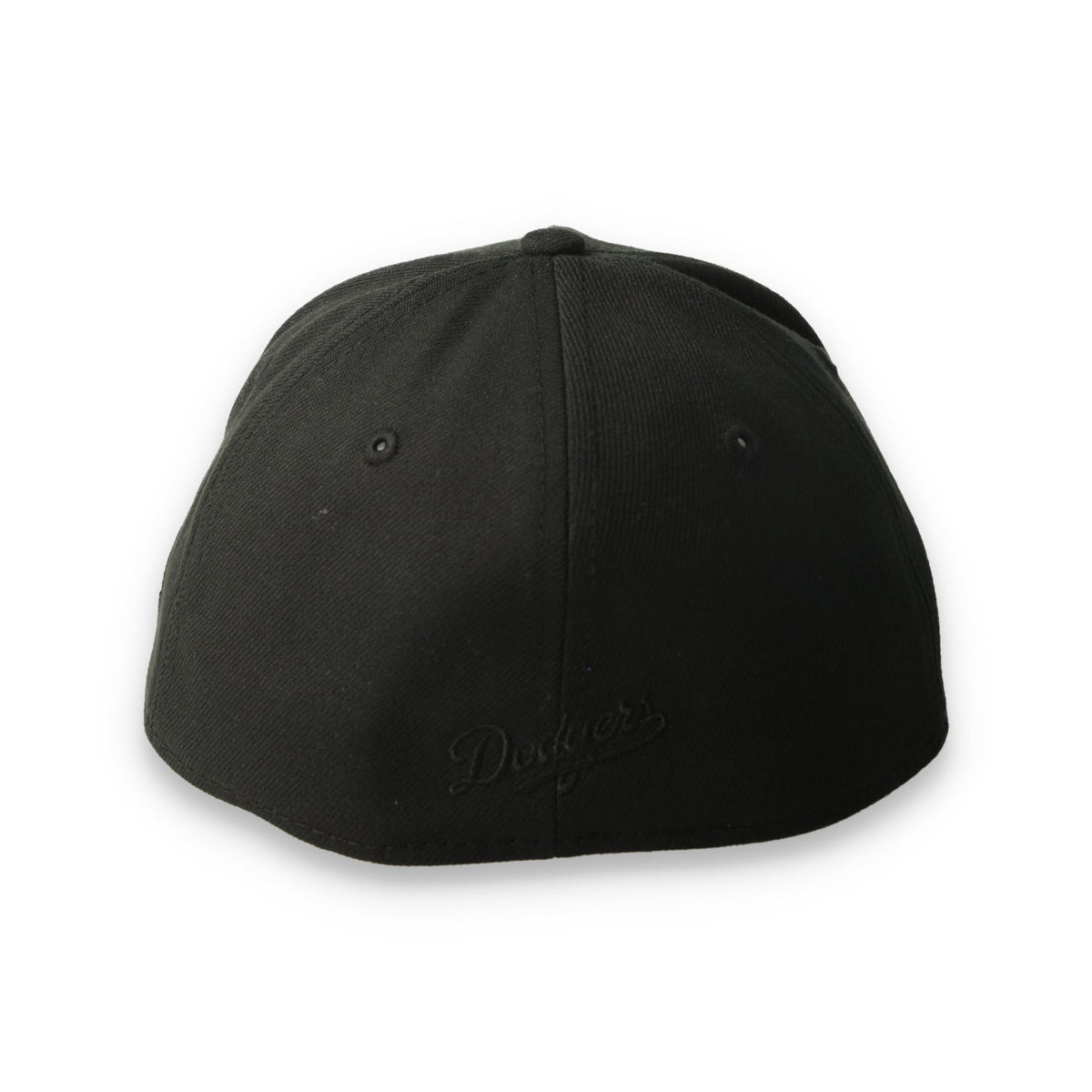 New Era Los Angeles Dodgers 39THIRTY M-Crown A-Frame Stretch Fit Hat-Black/Black product image 4, provided for visual
