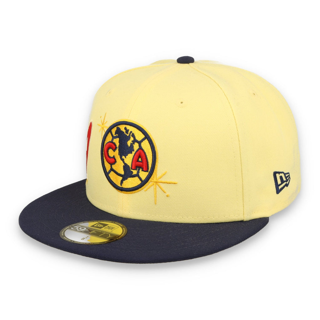 New Era Club America Official Fitted 59Fifty America Sidepatch -Yellow/Royal product image 3, provided for visual reference