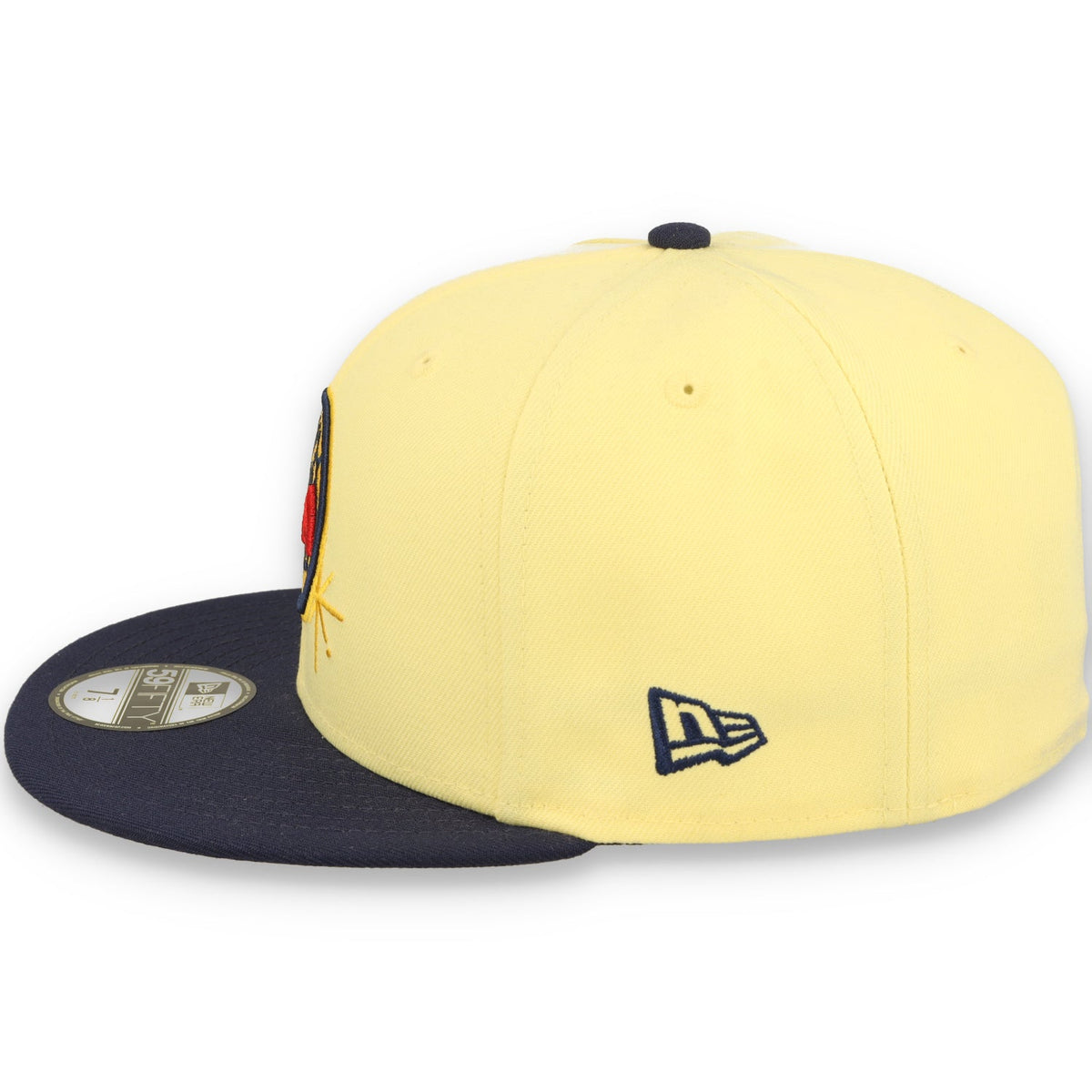 New Era Club America Official Fitted 59Fifty America Sidepatch -Yellow/Royal product image 5, provided for visual reference