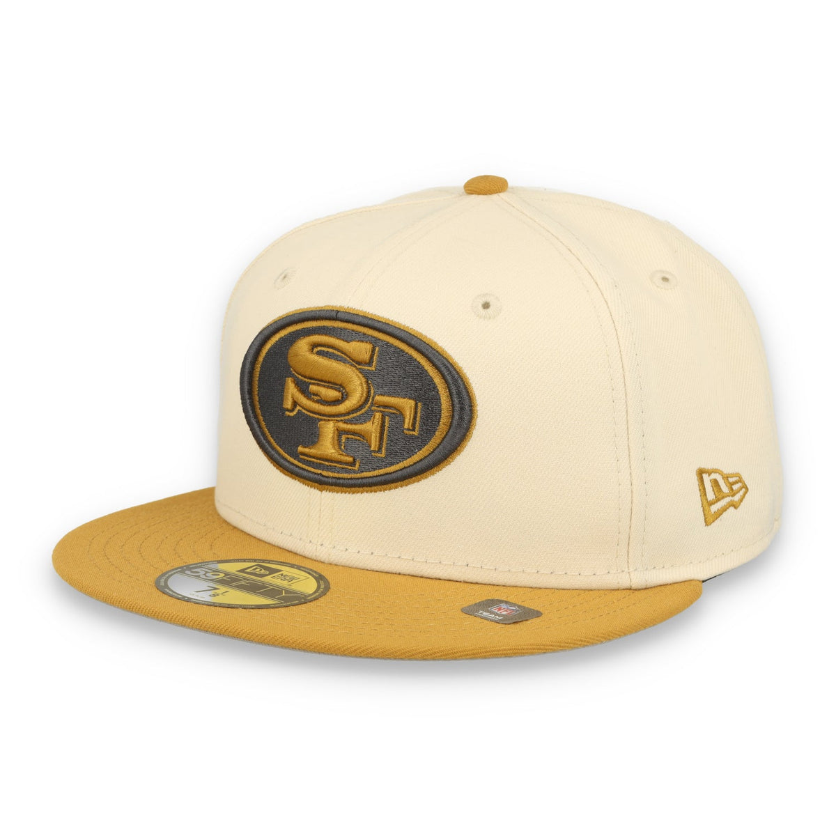 New Era San Francisco 49ers 2-Tone Color Pack 59FIFTY Fitted Hat-Tan/Bronze product image 2, provided for visual reference