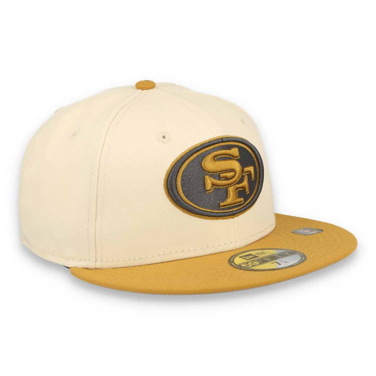 New Era San Francisco 49ers 2-Tone Color Pack 59FIFTY Fitted Hat-Tan/Bronze product image 1, provided for visual reference