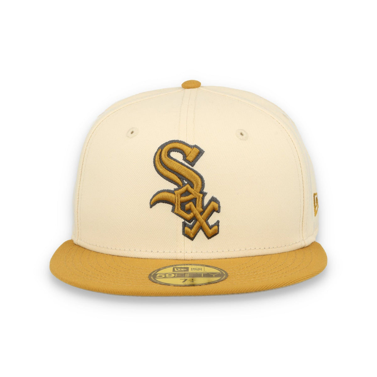 New Era Chicago White Sox 2-Tone Color Pack 59FIFTY Fitted Hat-Light Beige/Khaki product image 3, provided for visual