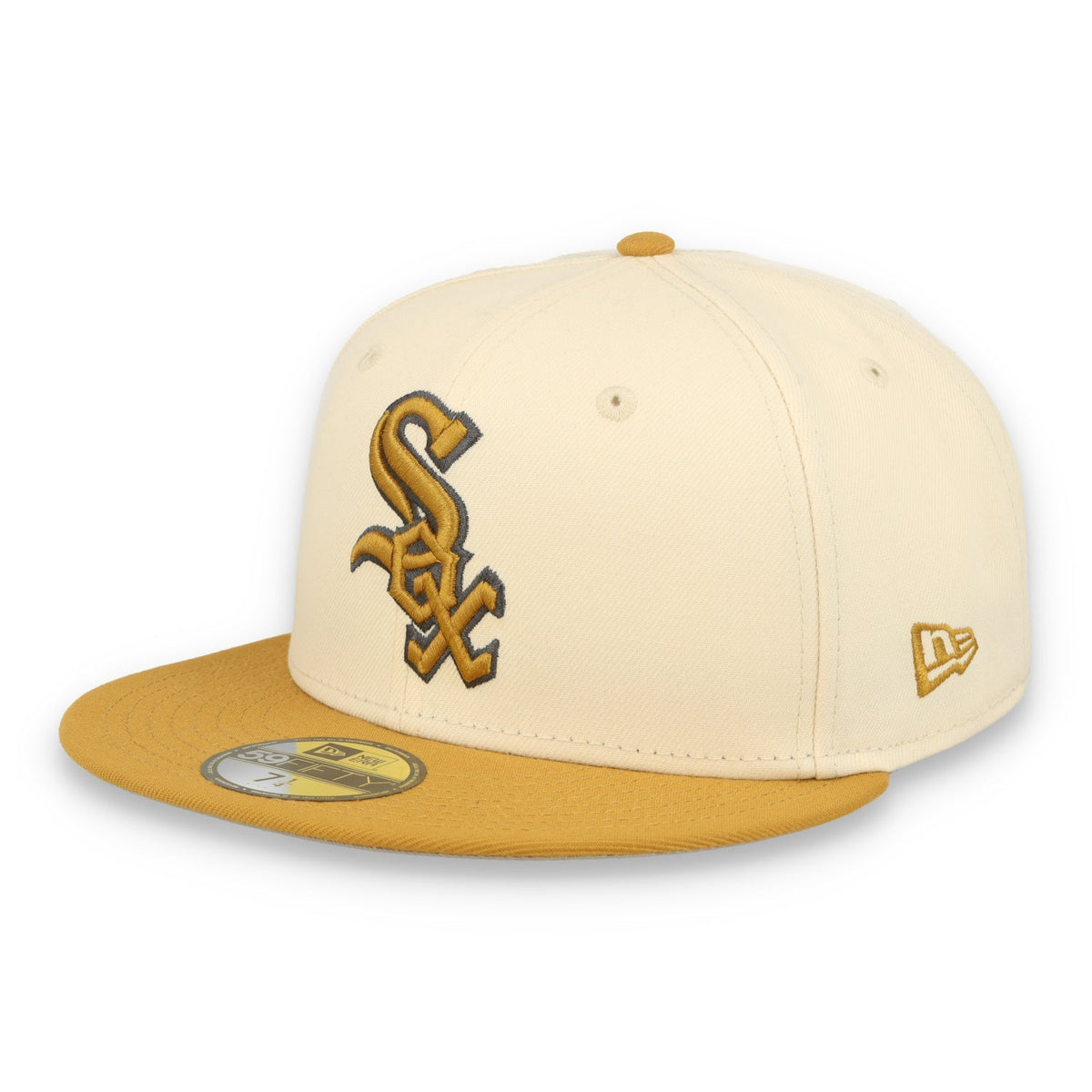 New Era Chicago White Sox 2-Tone Color Pack 59FIFTY Fitted Hat-Light Beige/Khaki product image 2, provided for visual