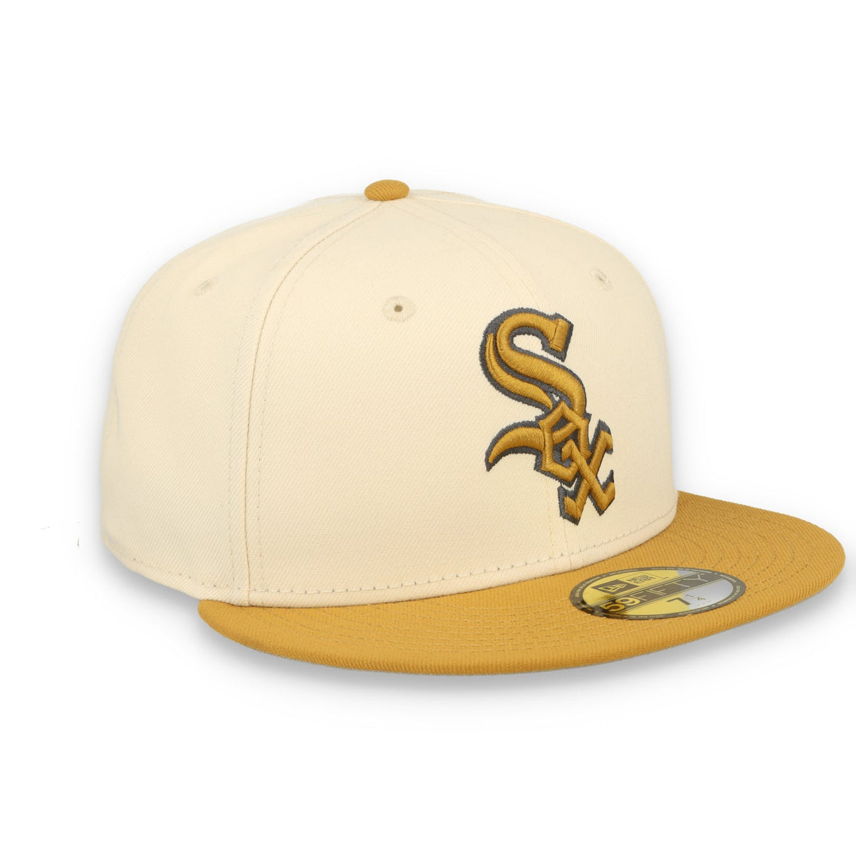 New Era Chicago White Sox 2-Tone Color Pack 59FIFTY Fitted Hat-Light Beige/Khaki product image 1, provided for visual