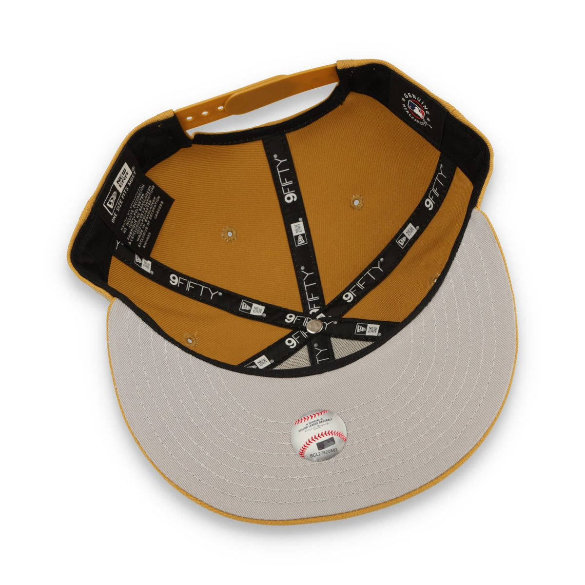 New Era Los Angeles Dodgers Color Pack 9FIFTY Adjustable Snapback Hat-Khaki product image 7, provided for visual reference