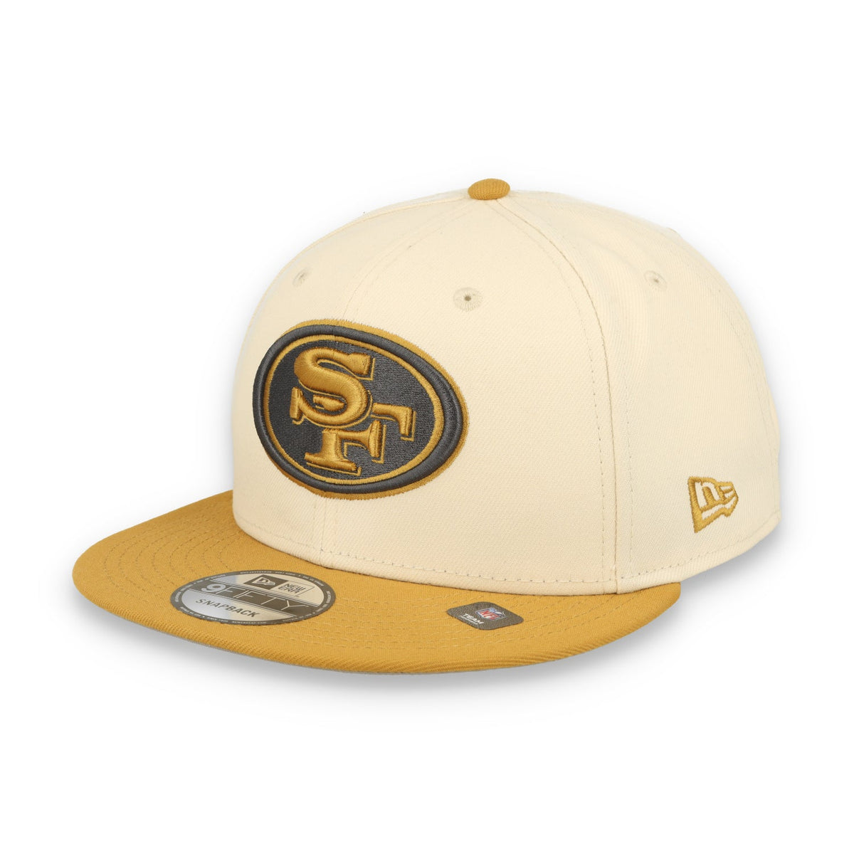 New Era San Francisco 49ers 2-Tone Color Pack 9FIFTY Snapback Hat -Tan/Bronze product image 1, provided for visual reference