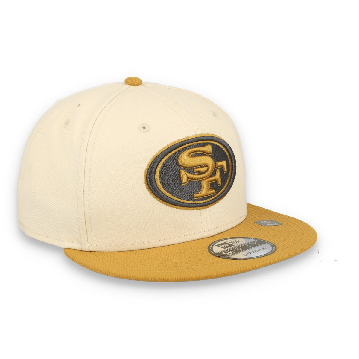 New Era San Francisco 49ers 2-Tone Color Pack 9FIFTY Snapback Hat -Tan/Bronze product image 2, provided for visual reference