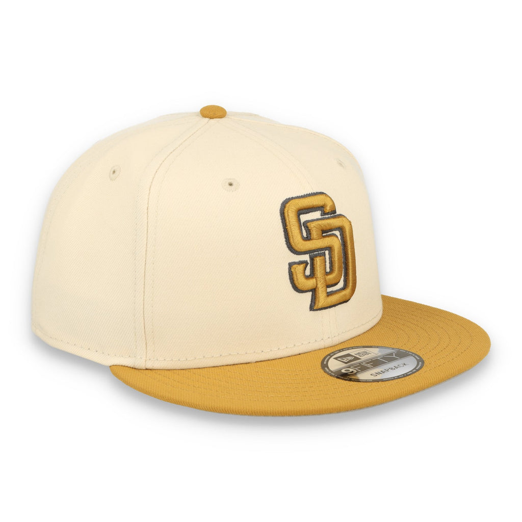 New Era San Diego Padres 2-Tone 9FIFTY Snapback Hat-Beige /Bronze product image 1, provided for visual reference and product