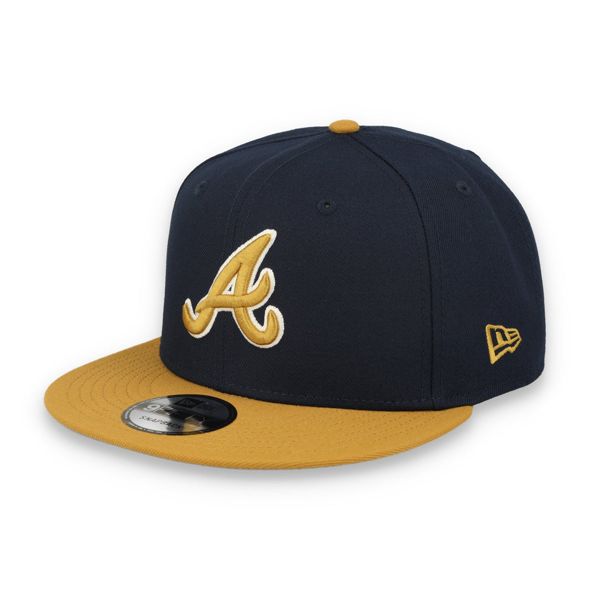 New Era Atlanta Braves 2-Tone 9FIFTY Snapback Hat-Royal /Bronze product image 2, provided for visual reference and product