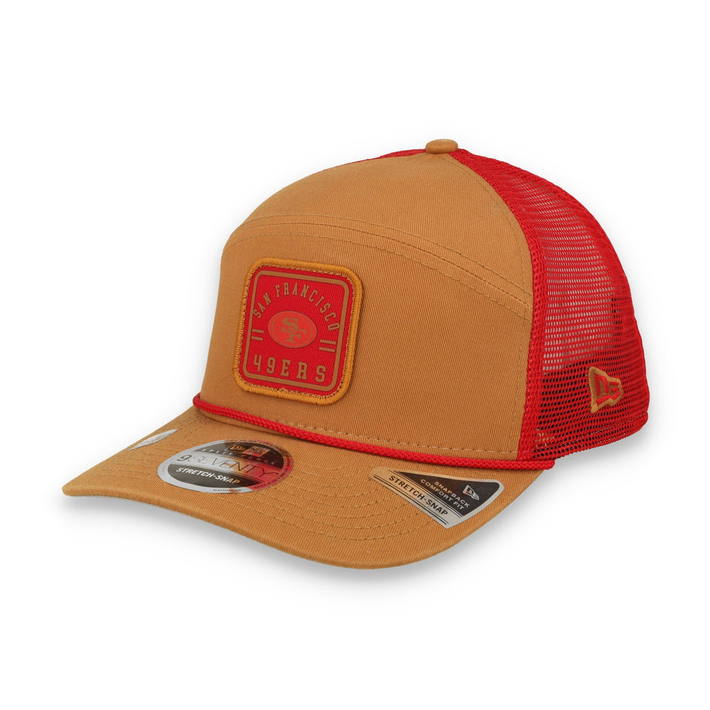New Era San Francisco 49ers Injection Split Panel 9SEVENTY Trucker Stretch-Snap Hat product image 1, provided for visual