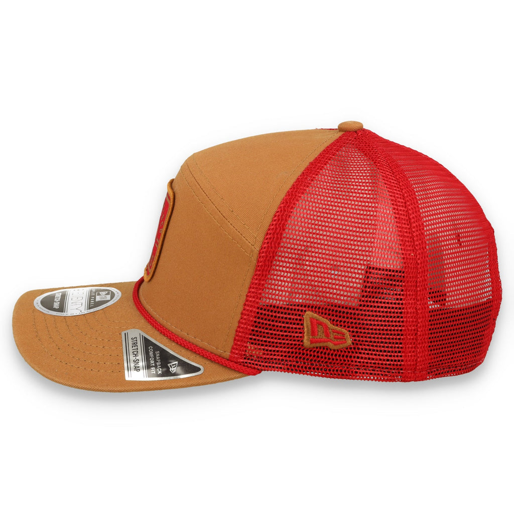 New Era San Francisco 49ers Injection Split Panel 9SEVENTY Trucker Stretch-Snap Hat product image 4, provided for visual