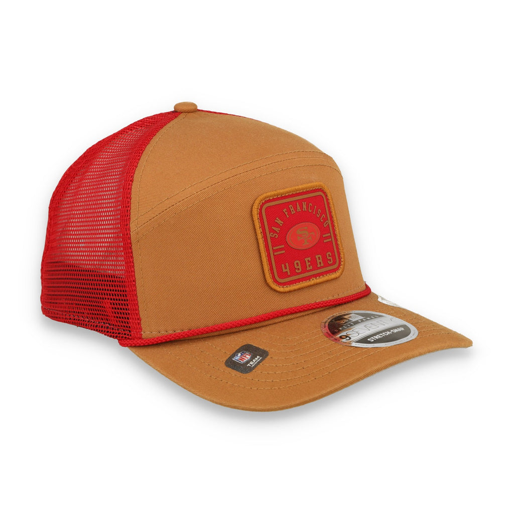 New Era San Francisco 49ers Injection Split Panel 9SEVENTY Trucker Stretch-Snap Hat product image 2, provided for visual