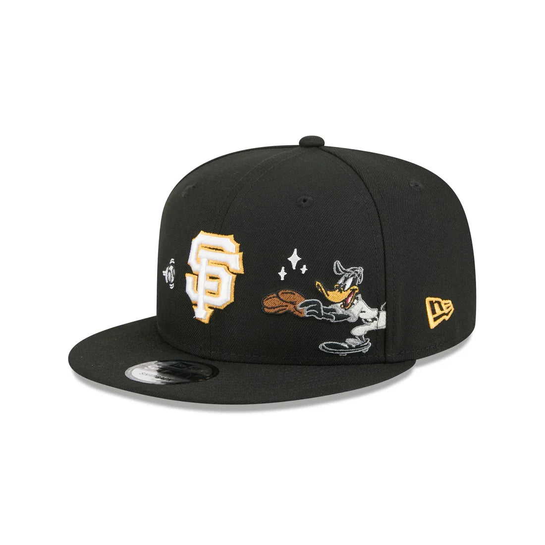 New Era San Francisco Giants Daffy Duck 9FIFTY Snapback Hat-Black product image 2, provided for visual reference and product