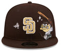 New Era San Diego Padres Tasmanian Devil 9FIFTY Snapback Hat product image 1, provided for visual reference and product