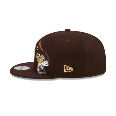 New Era San Diego Padres Tasmanian Devil 9FIFTY Snapback Hat product image 4, provided for visual reference and product