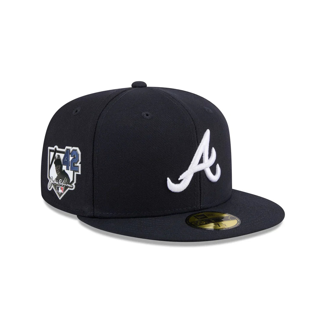 New Era Atlanta Braves Jackie Robinson 59FIFTY 2026 Fitted Hat - Black product image 1, provided for visual reference and