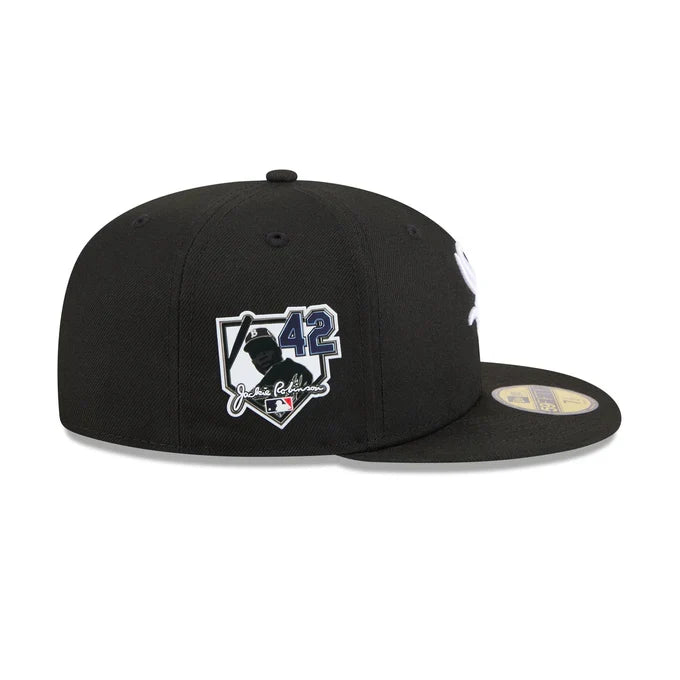 New Era Chicago White Sox Jackie Robinson Day 2026 59FIFTY Fitted Hat - Black product image 4, provided for visual reference