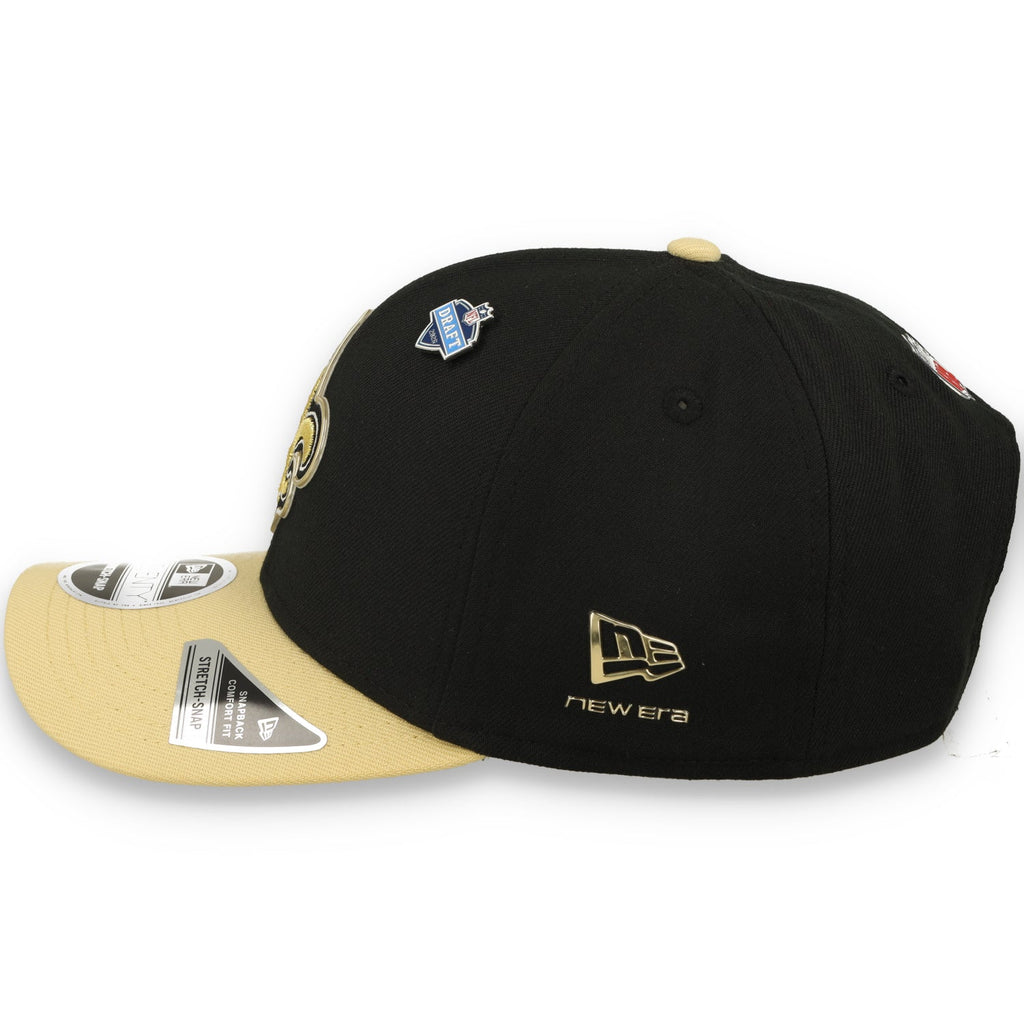 New Era New Orleans Saints 2026 NFL Draft 9SEVENTY Stretch-Snap Hat - OTC product image 4, provided for visual reference and