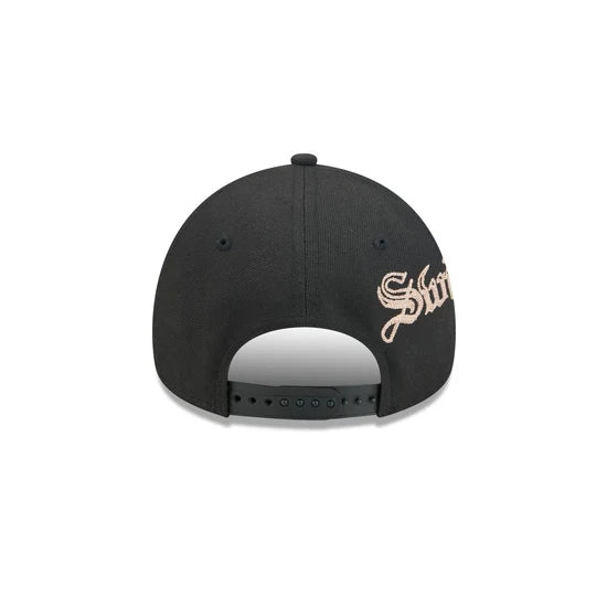 New Era Athletics Gothic Lettering 9FORTY A-Frame Snapback product image 6, provided for visual reference and product detail