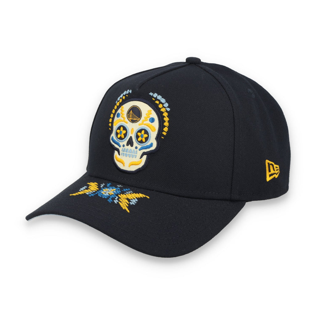 New Era Golden State Warriors 2026 Day of the Dead 9FORTY A-Frame Snapback - Navy product image 2, provided for visual