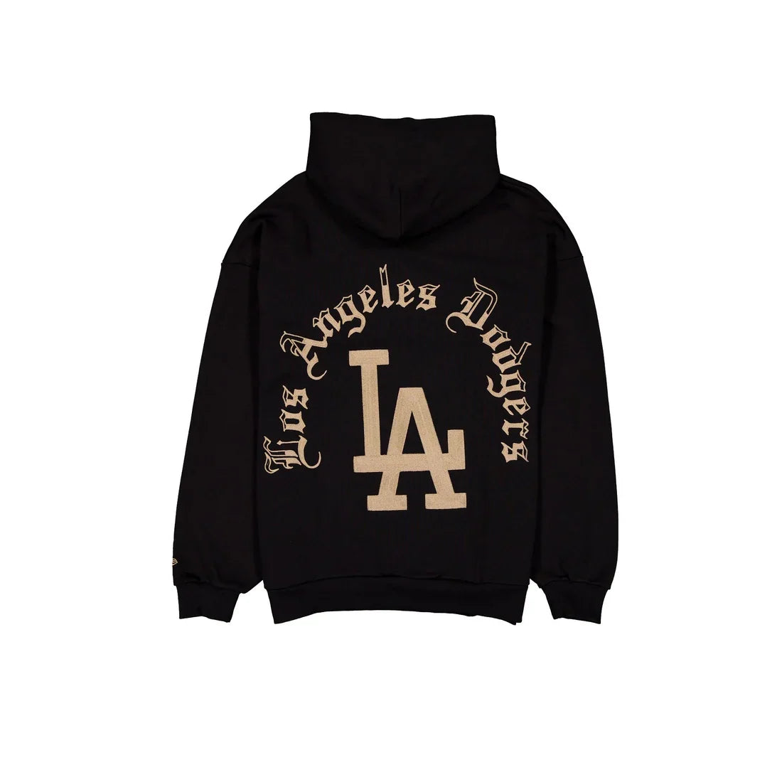 New Era Los Angeles Dodgers Gothic Lettering Black Hoodie product image 2, provided for visual reference and product detail