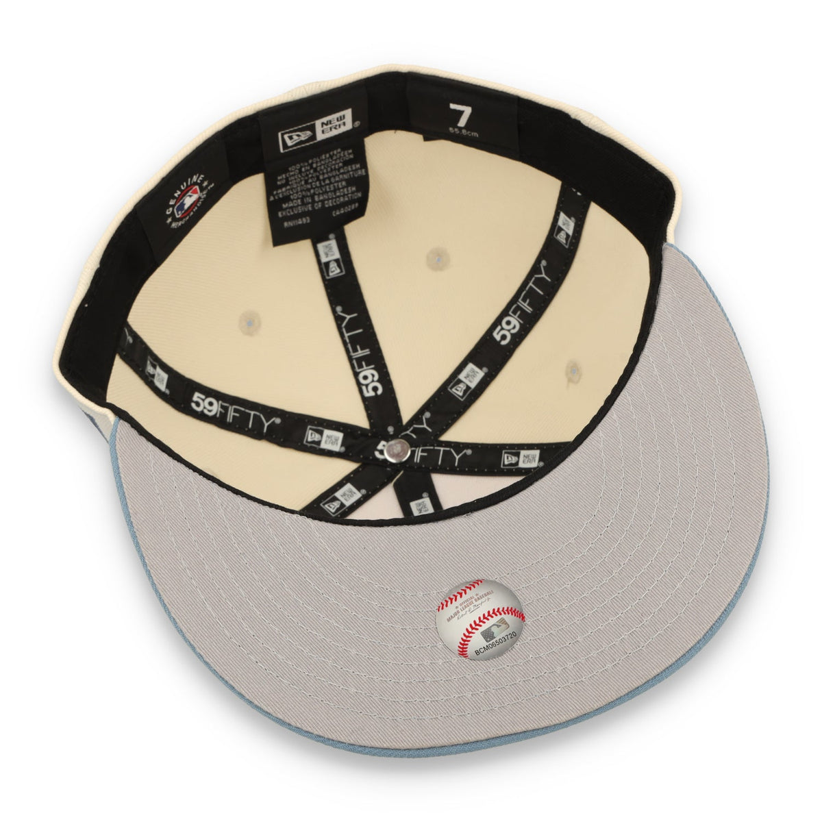 New Era San Francisco Giants 2-Tone Color Pack 59FIFTY Fitted Hat - Cream/Baby Blue product image 7, provided for visual