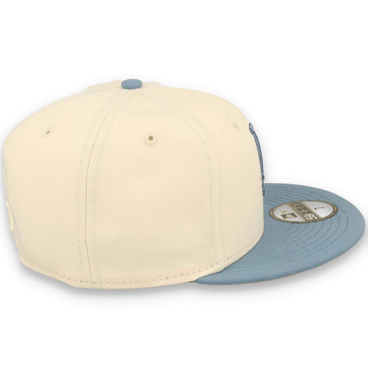 New Era Los Angeles Dodgers 2-Tone Color Pack 59FIFTY Fitted Hat - Cream/Baby Blue product image 5, provided for visual