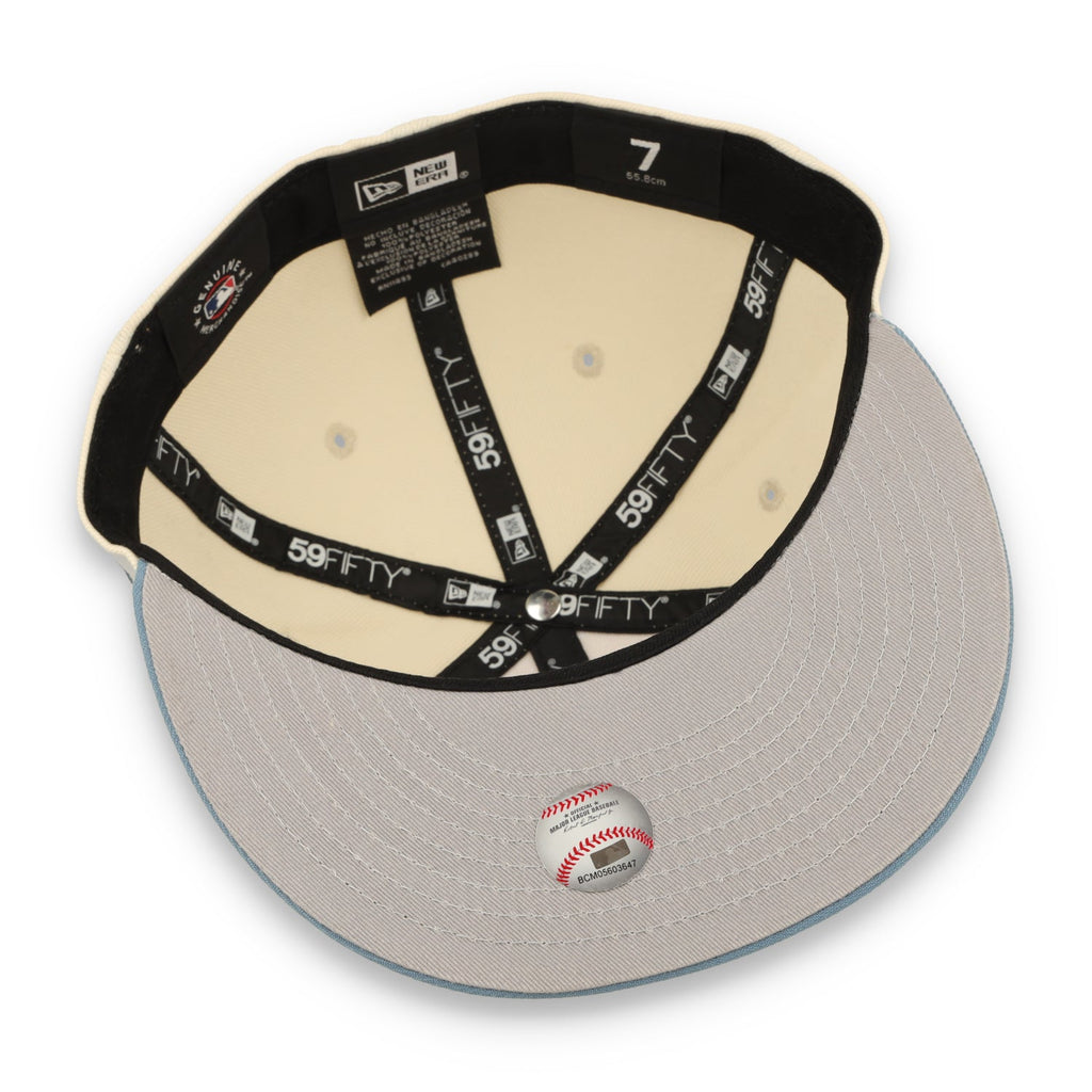New Era Los Angeles Dodgers 2-Tone Color Pack 59FIFTY Fitted Hat - Cream/Baby Blue product image 7, provided for visual